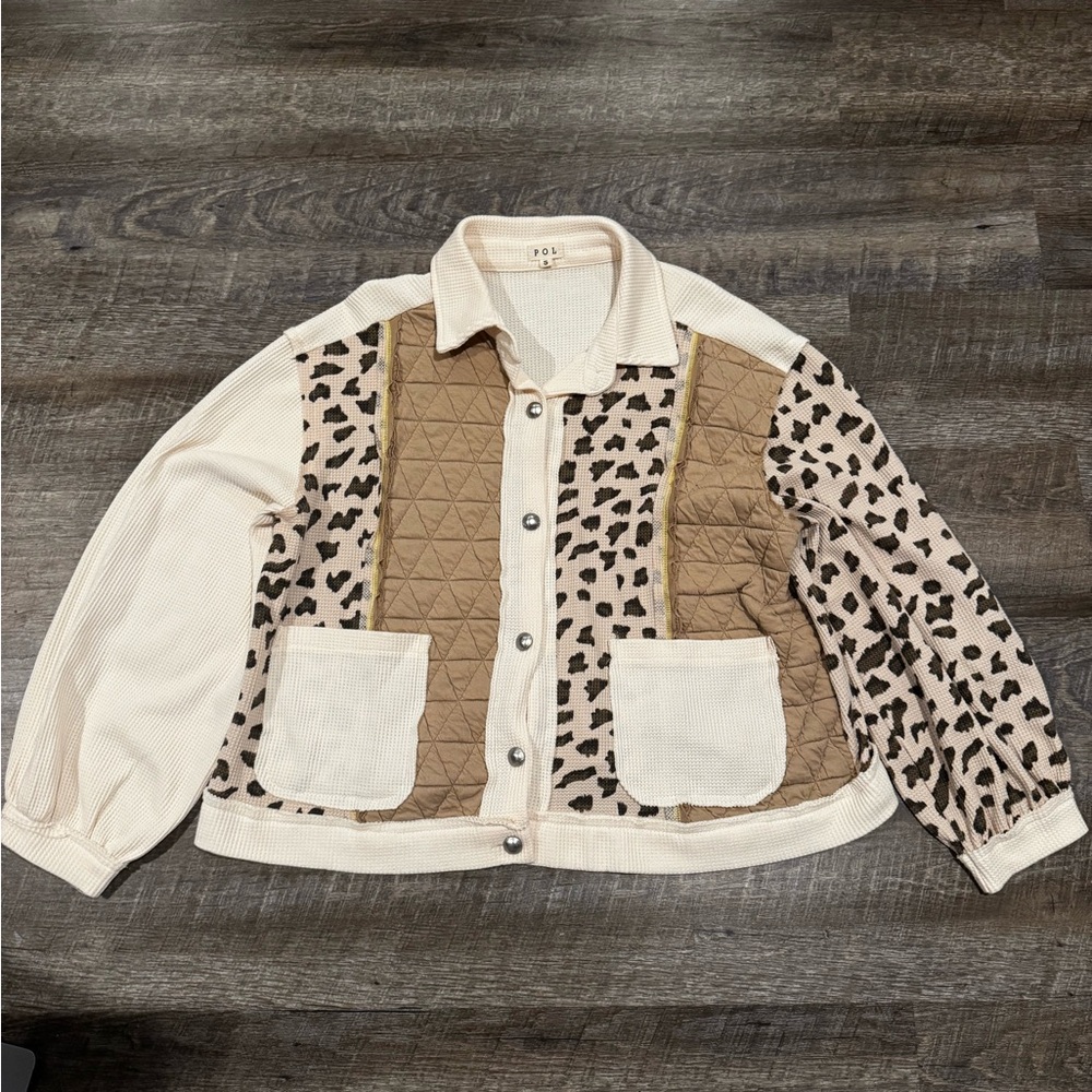 Pol cheetah waffle knit